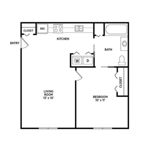 Floor Plans of Cedar Greens Apartments in East Lansing, MI